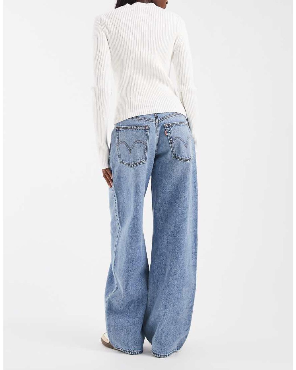 Levi's Blue Middy Balloon Jeans
