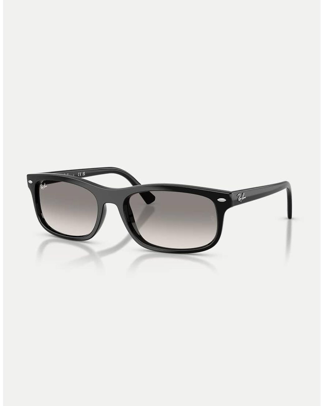 Ray-Ban Brown Rb2224 Rectangle Sunglasses With Lens