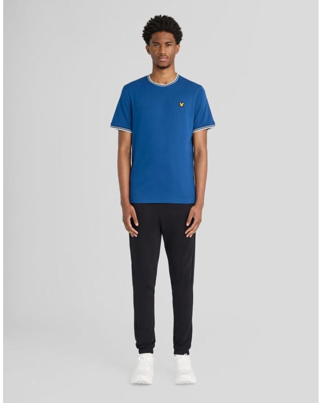 Lyle & Scott Blue Ss T-Shirts Tipped Sport Core T-Shirt for men