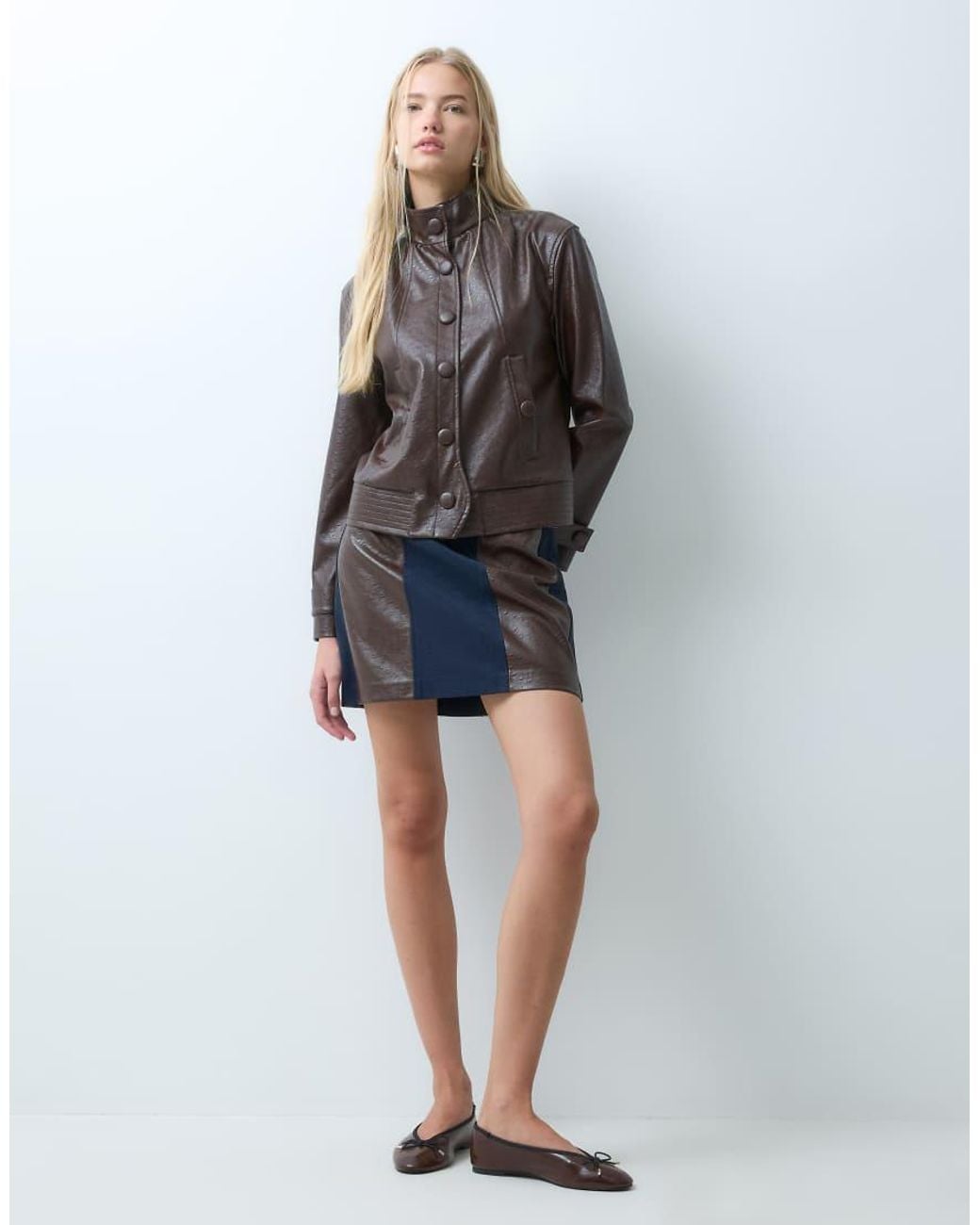 laagam Gray Jules Button Up Jacket