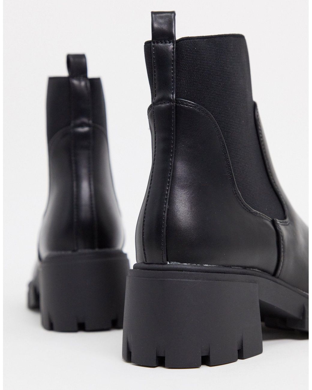 ASOS Robbie Chunky Chelsea Boots in Black - Lyst