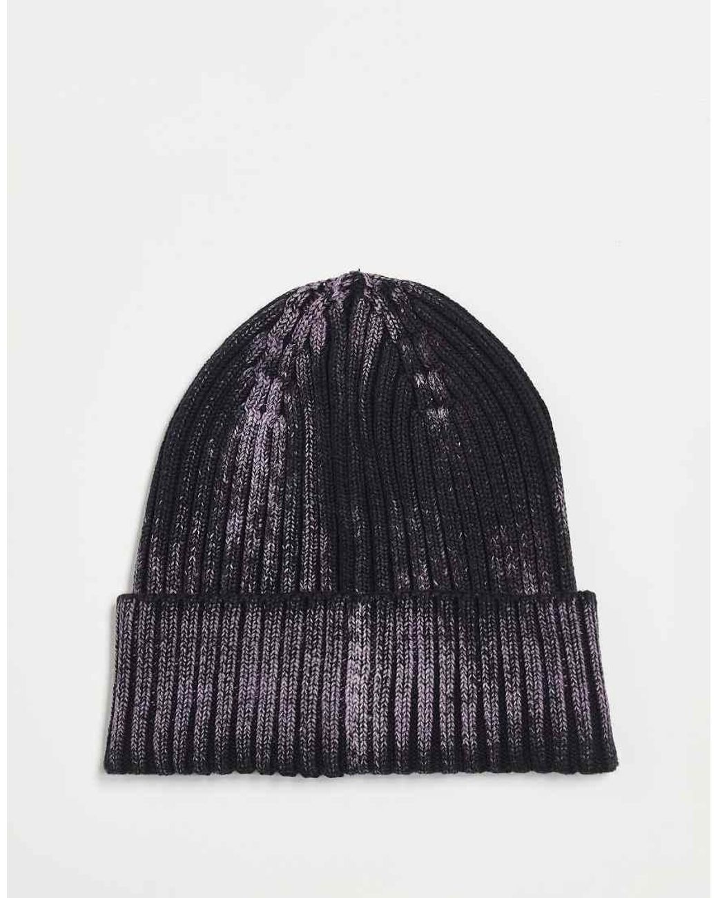 Adidas Originals Blue Beanie With Ribbed Detail