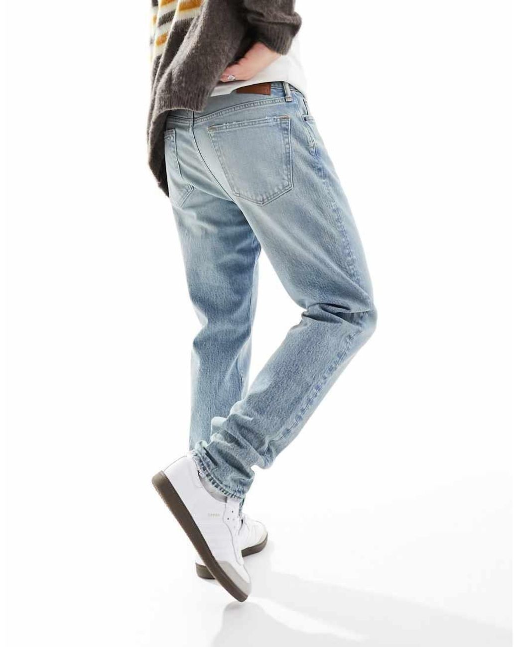 Abercrombie & Fitch Blue 90s Athletic Slim Fit Jeans for men