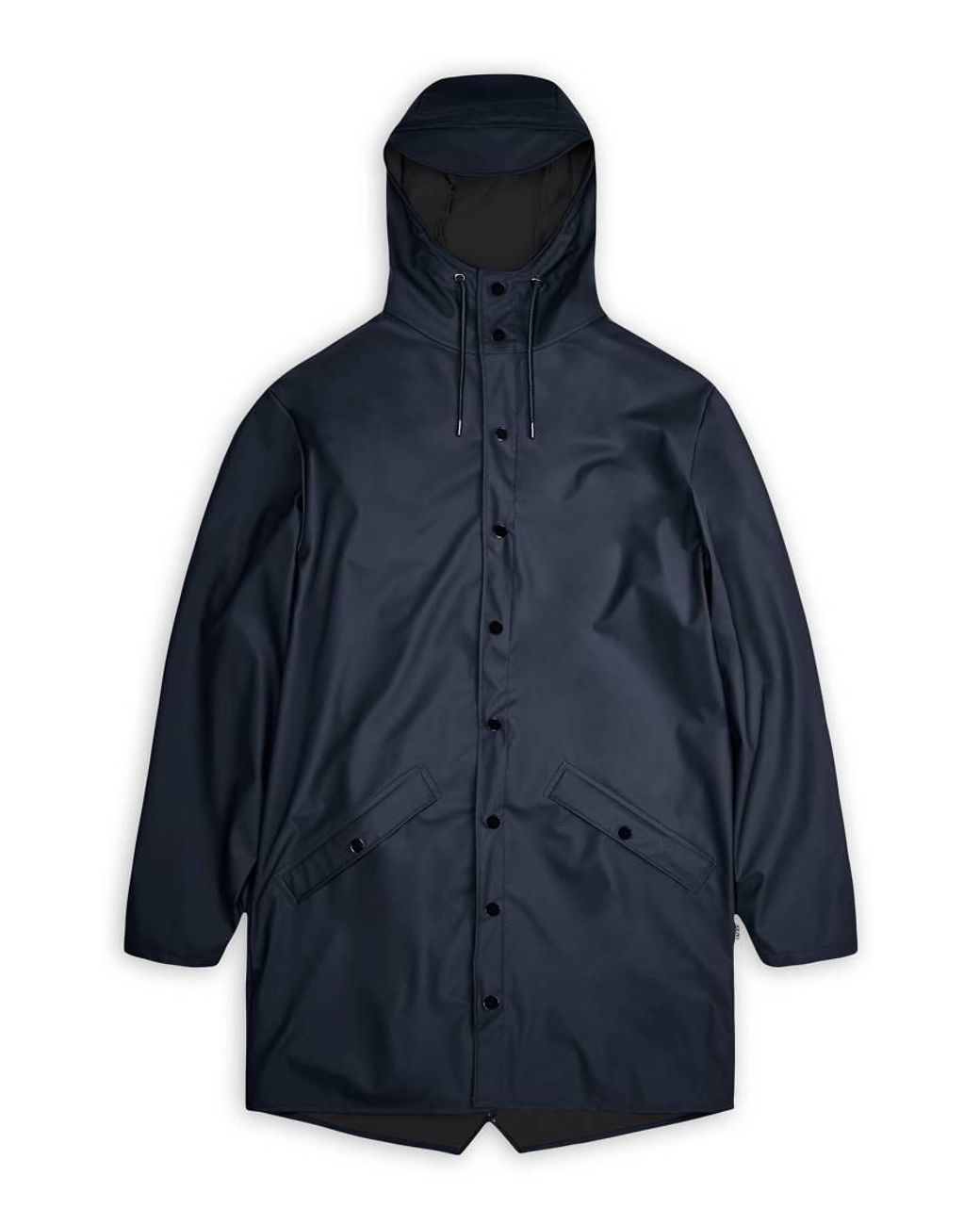 Rains Blue 12020 Waterproof Long Jacket