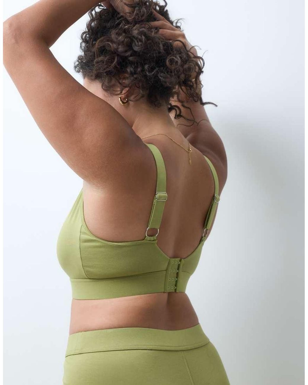 RIEN STUDIO Green Conna Fuller Bust Bralette Top