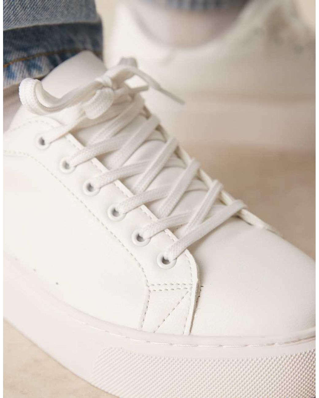 Sneakers Stringate Bianche di ASOS in Blue da Uomo