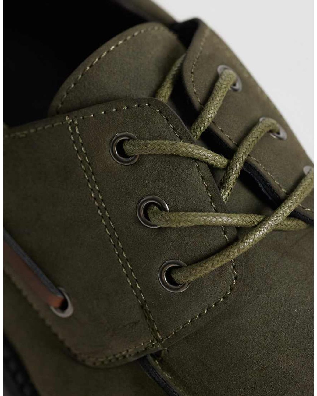 SEQWL Green Mexton Chunky Lace Up Shoes for men