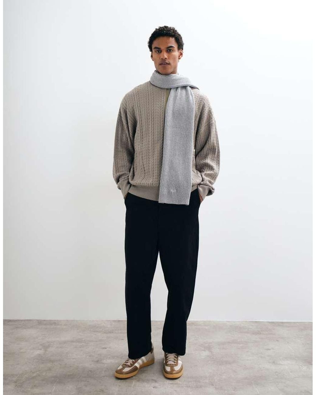 Sciarpa di Gant in Gray da Uomo
