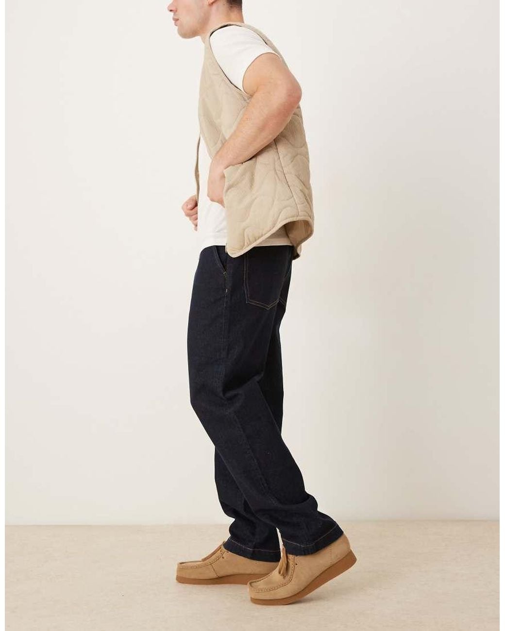 ASOS Natural Straight Jeans for men