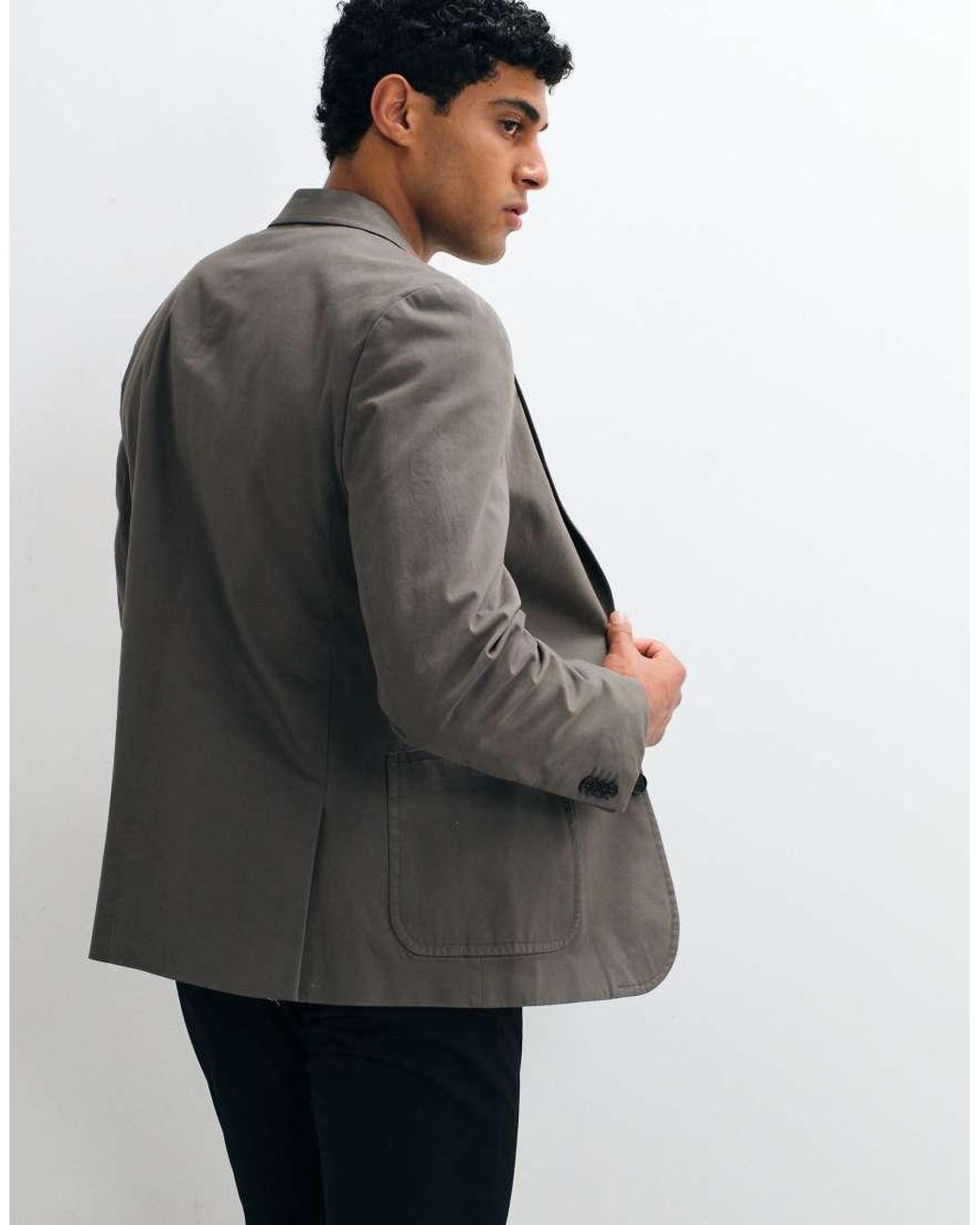 ASOS Gray Slouchy Blazer for men