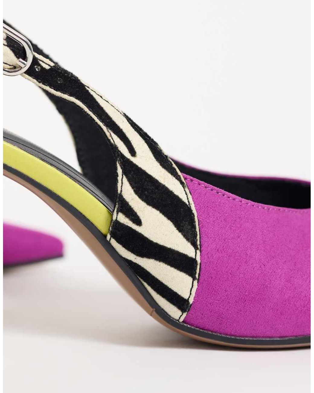 ASOS Pink Serena Slingback Stiletto Heels