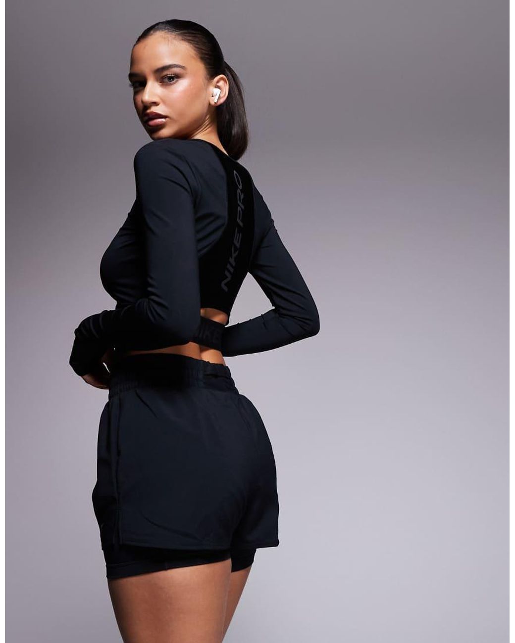 Nike Black Nike One Training Dri-fit High Waisted 3 Inch 2