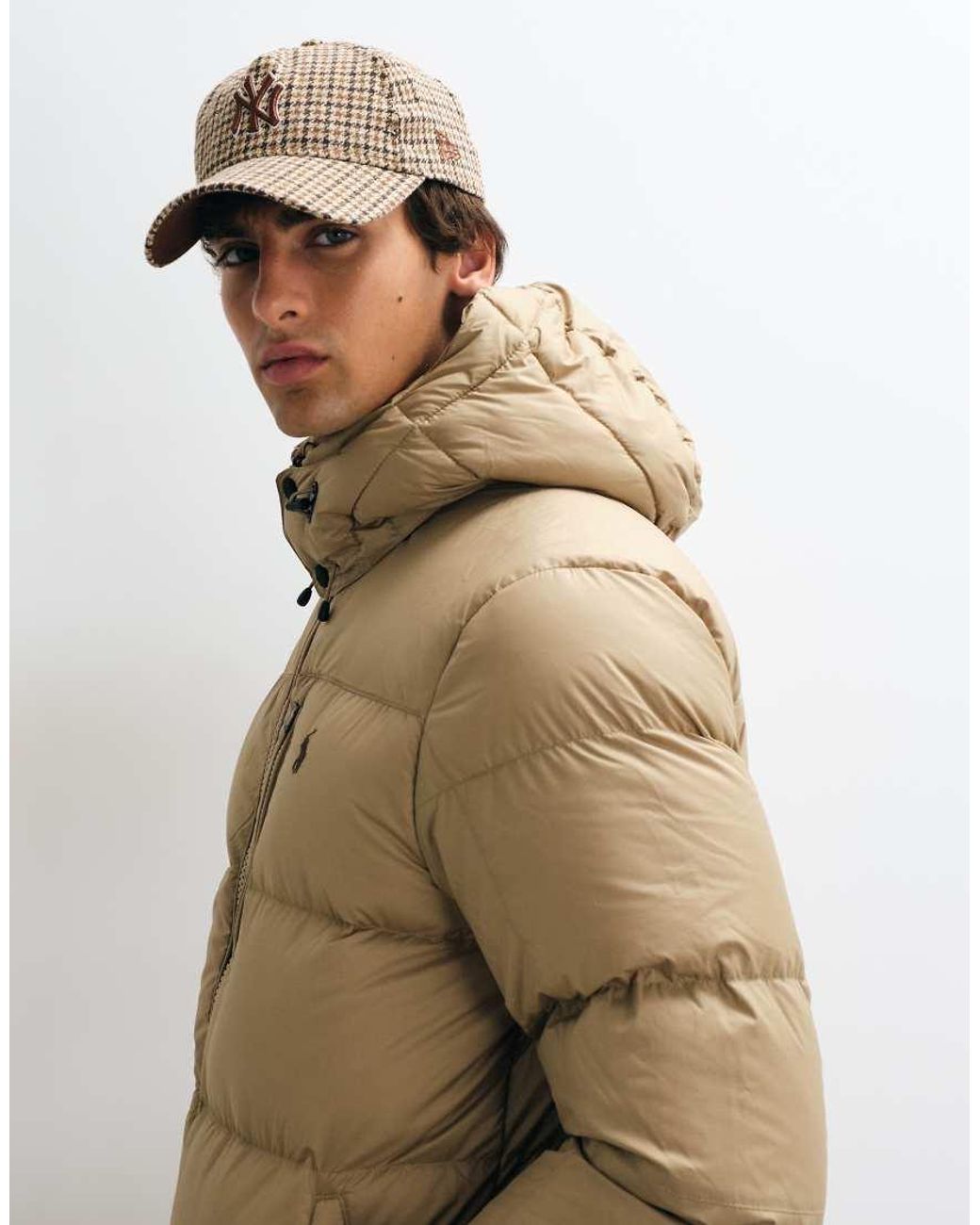 Polo Ralph Lauren Natural Gorham Icon Logo Insulated Down Puffer Jacket for men