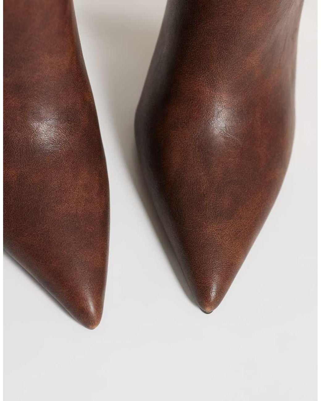ASOS Brown Kennedy Stiletto Over The Knee Boots