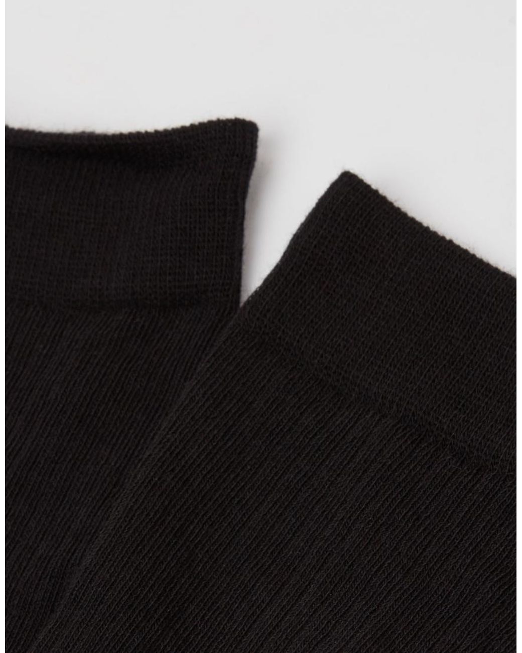 Calzedonia Black Ribbed Long Socks