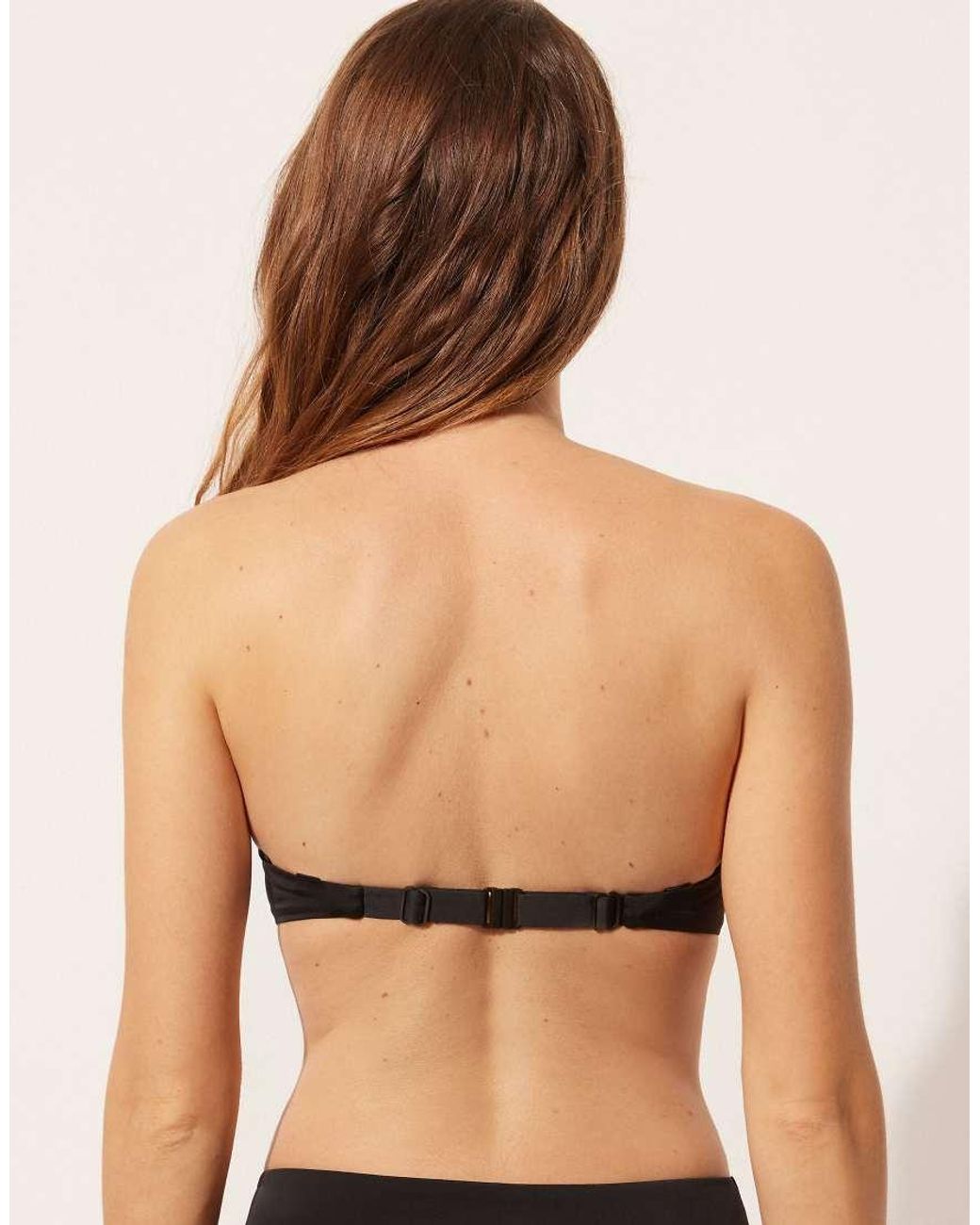 Calzedonia Black Calzendonia Padded Bandeau Bikini Top Indonesia