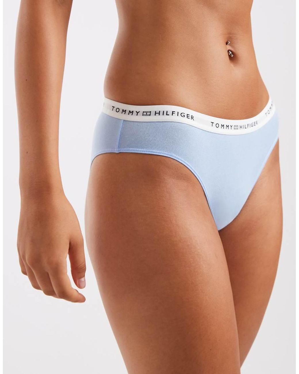 Tommy Hilfiger Blue Cotton Bikini Brief
