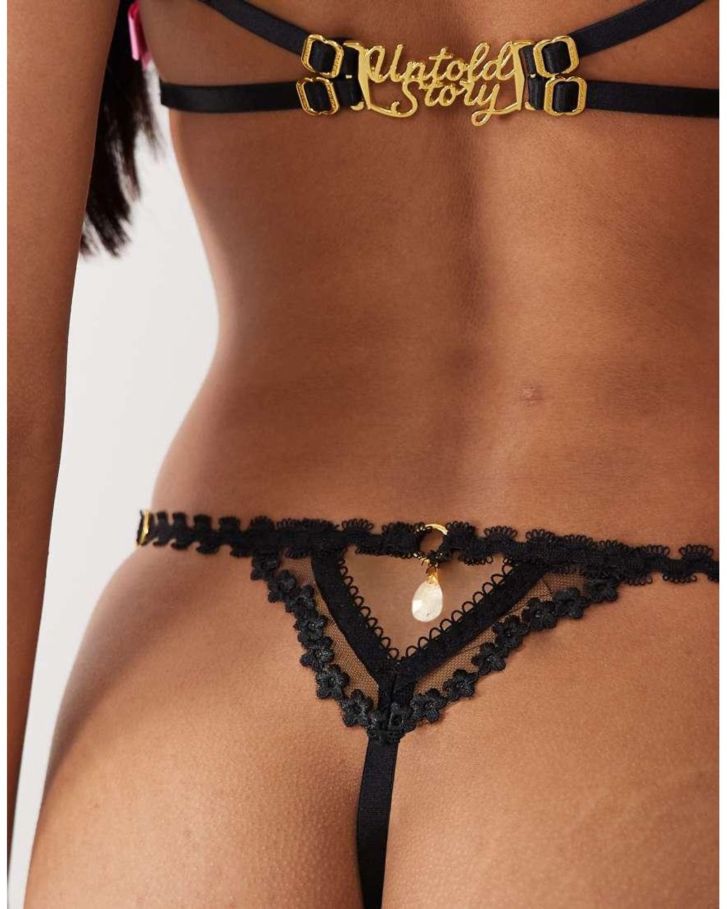 Untold Story Brown Kiss And Tell Thong