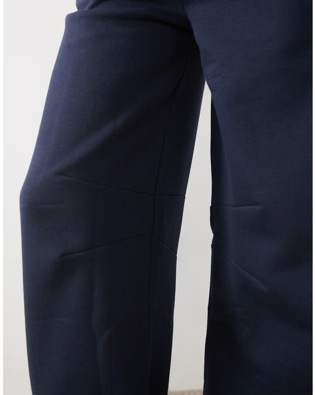ASOS Blue Asos Design Tall Barrel Leg Brushback joggers