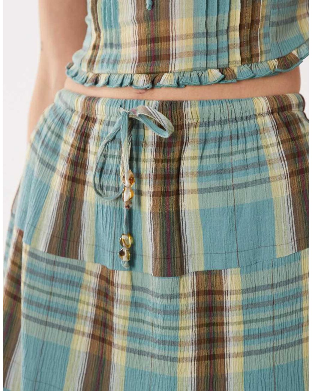Cotton On Green Linen Haven Maxi Skirt