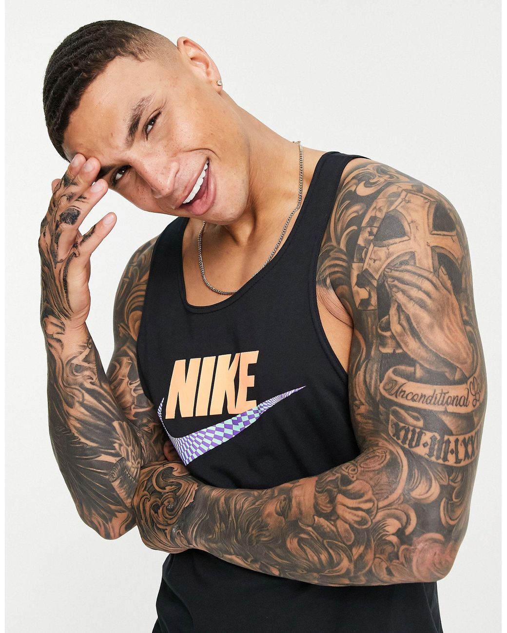 Nike Festival Futura Tank in Black for Men - Lyst