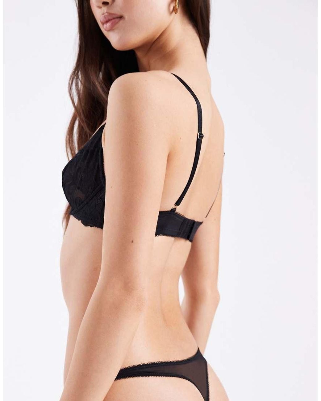DORINA Black Perfect Lace Thong