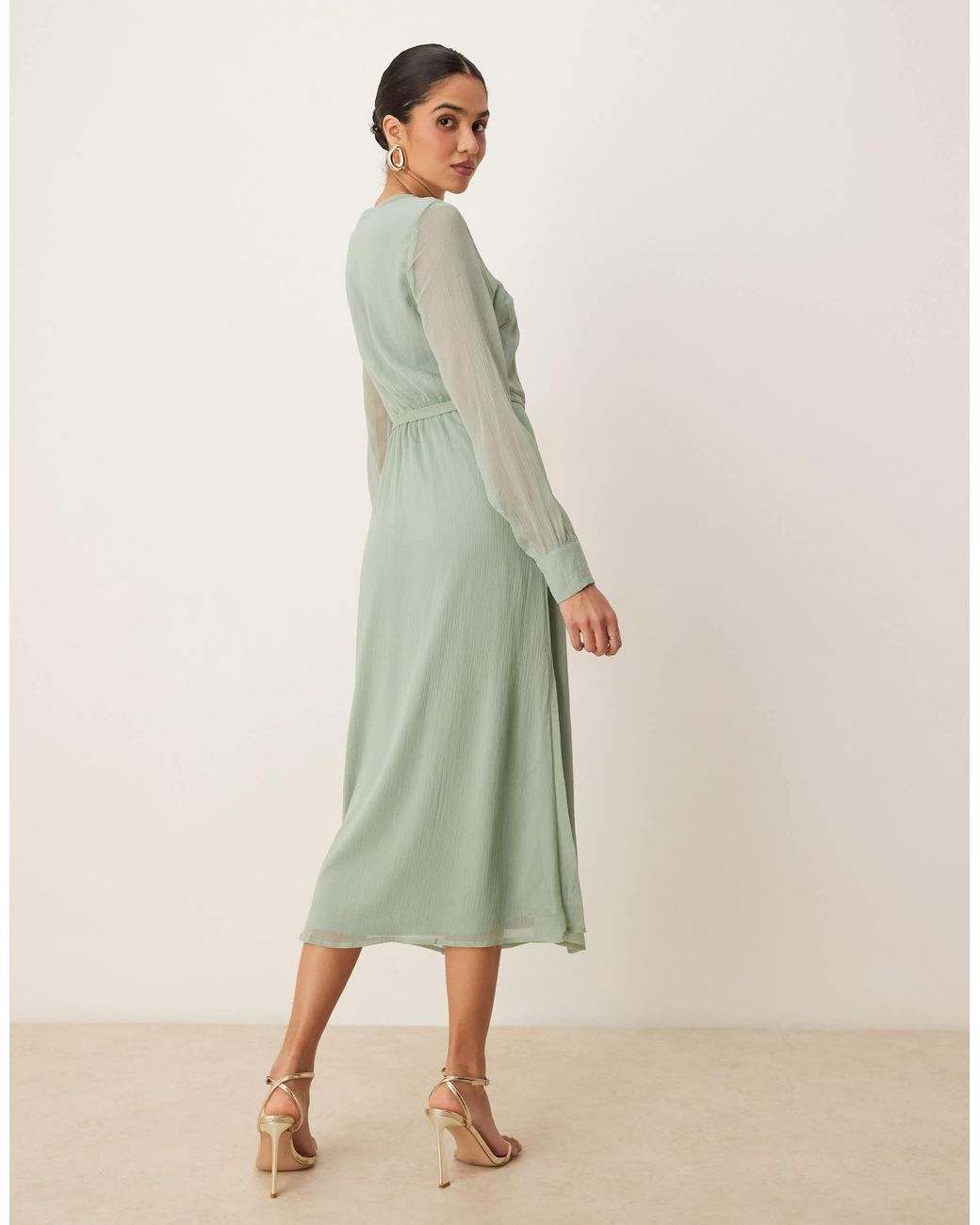 green emerald velvet dress Maison Tara Delilah Midi Dress, 6 / Green main image 1