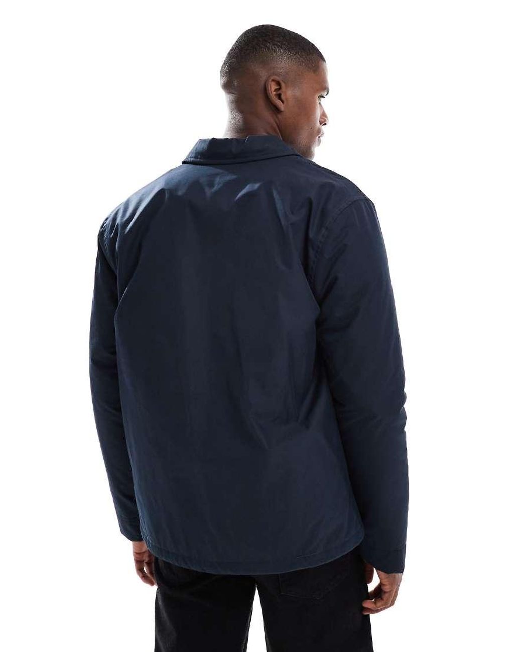 New Look Blue Padded Coach Jacket for men