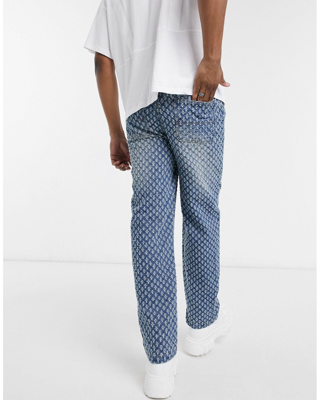 Jaded London Denim Skate Jeans With 