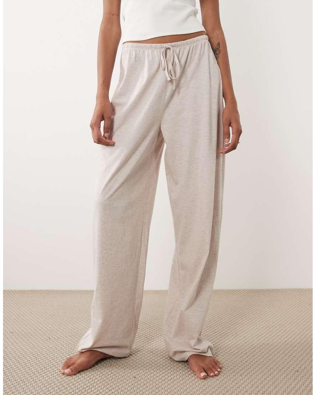 ASOS Natural Asos Design Tall Mix & Match Cotton Pajama Pants