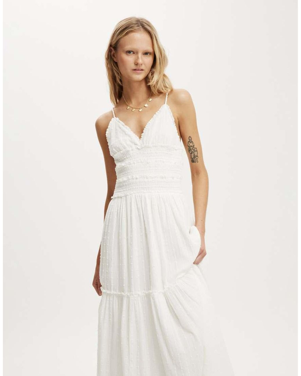Cotton On White Olli Maxi Dress