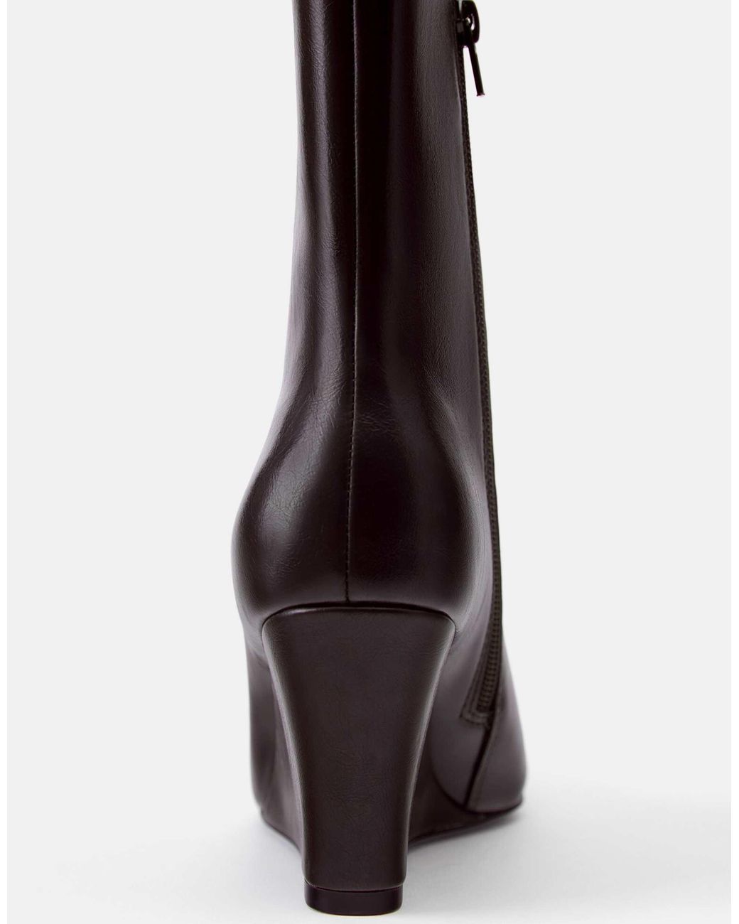 Pull&Bear Brown Stiefeletten mit keilabsatz