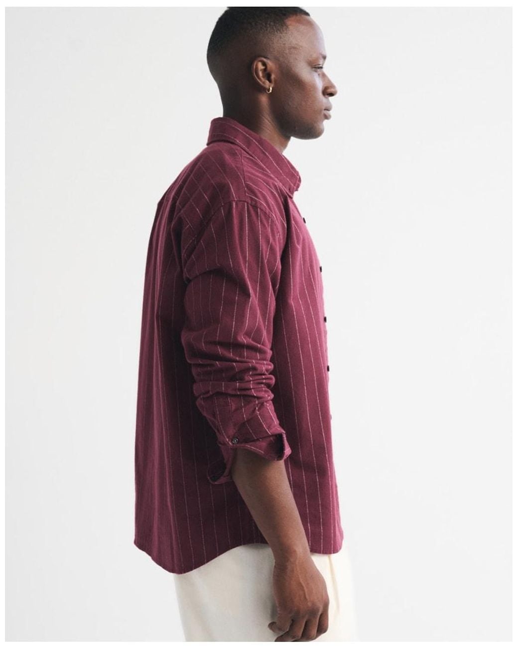 Abercrombie & Fitch Red Icon Oxford Button-Up Shirt for men