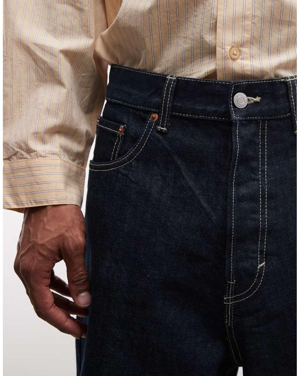 Weekday Black Astro Unisex Low Rise baggy Fit Jorts