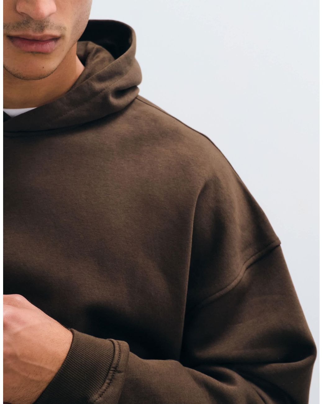 ASOS – basic-kapuzenpullover in Brown für Herren