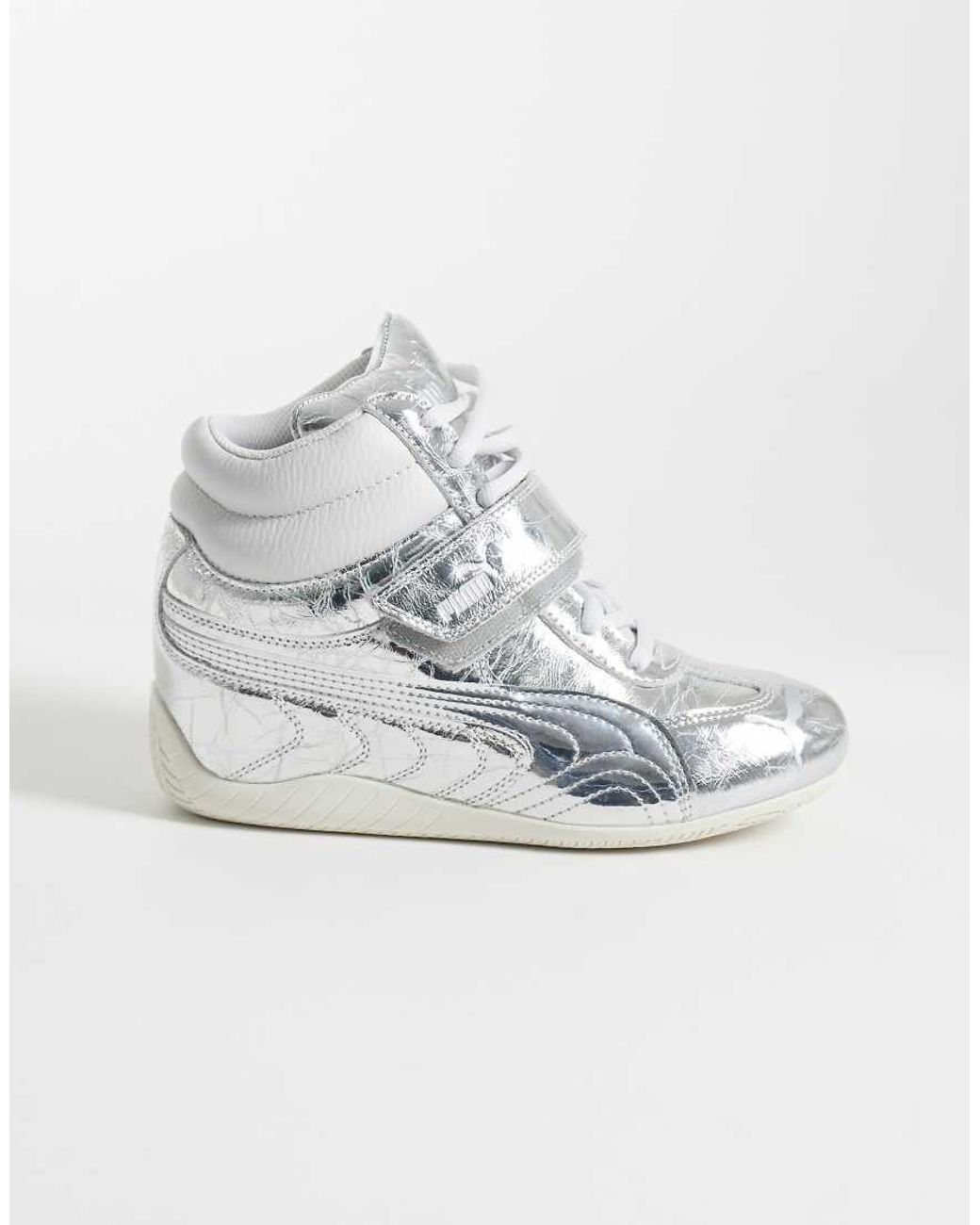 PUMA White Speedcat Wedge Trainers