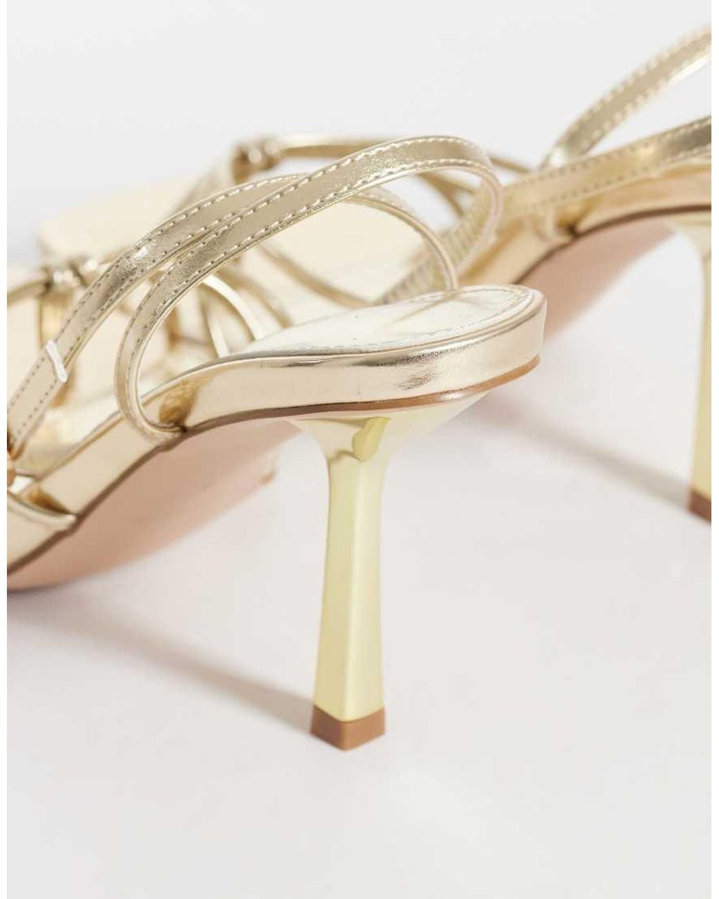 SIMMI White Simmi London Sabrina Wide Fit Strappy Heeled Sandals