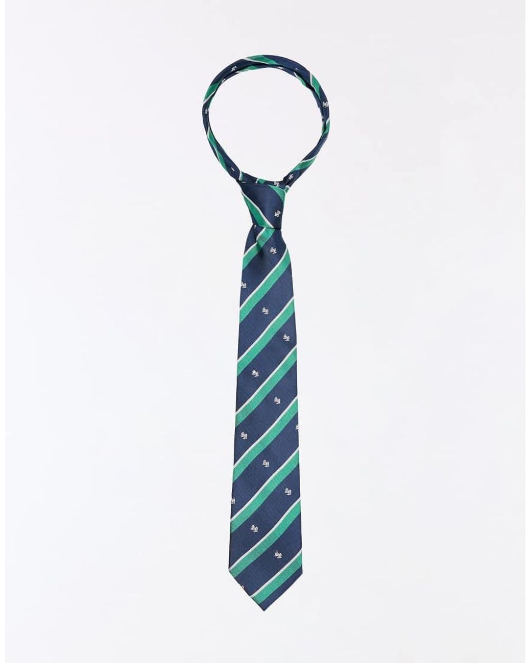 Bershka Blue Striped Tie for men