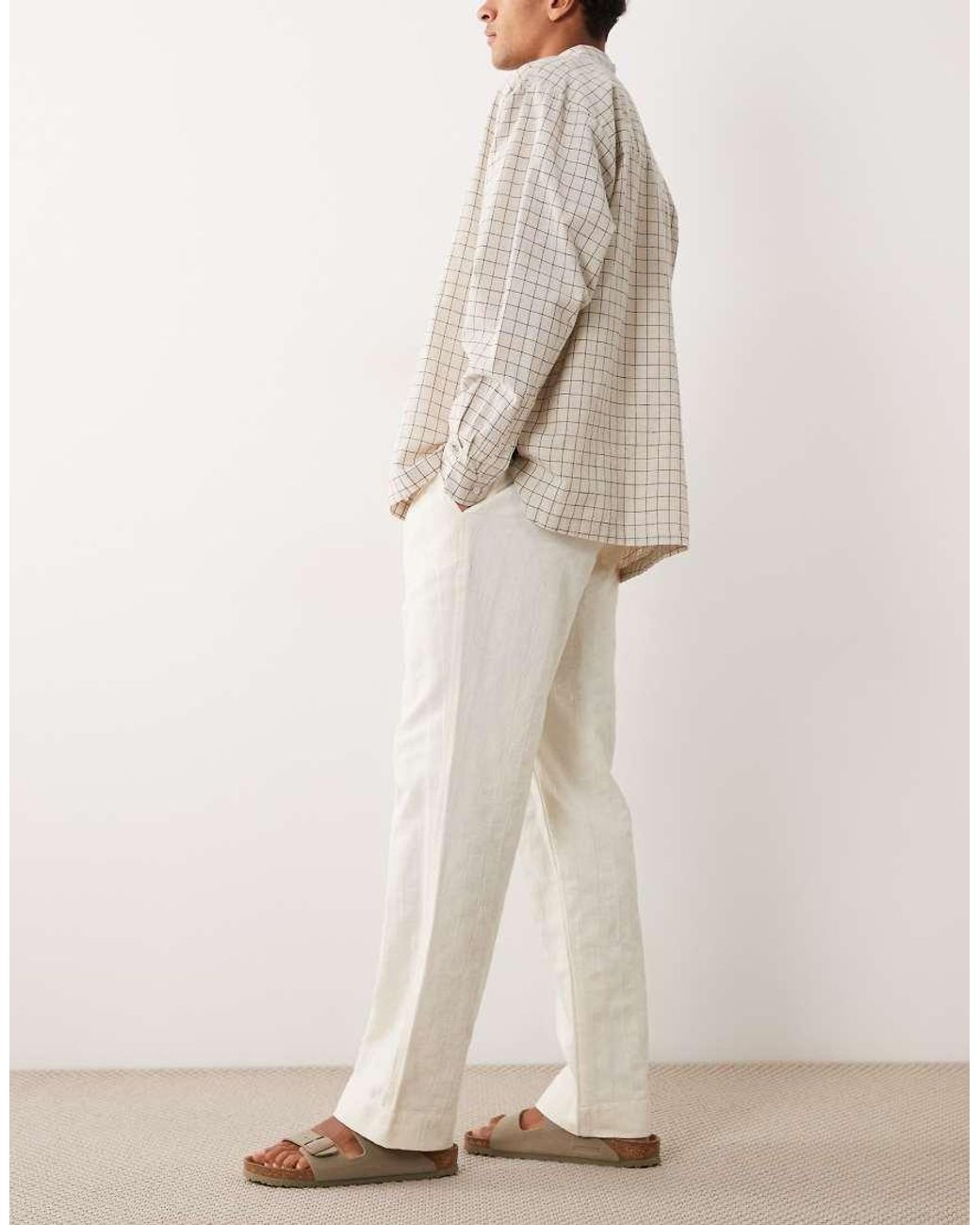 Brave Soul Natural Regular Fit Relaxed Trousers for men