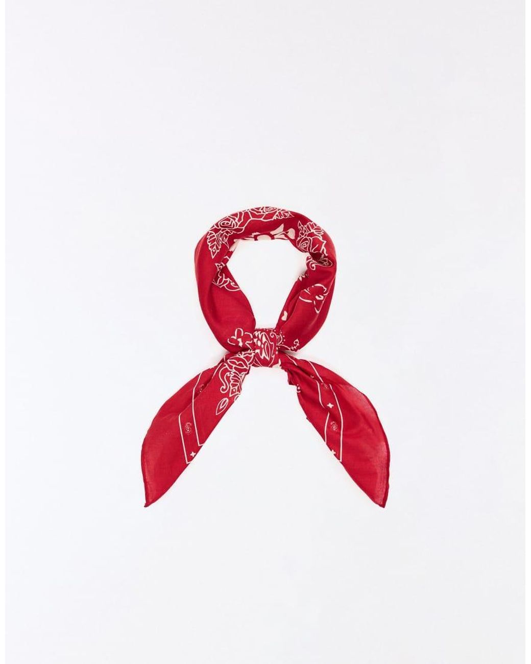 Bershka Red Printed Neckerchief for men
