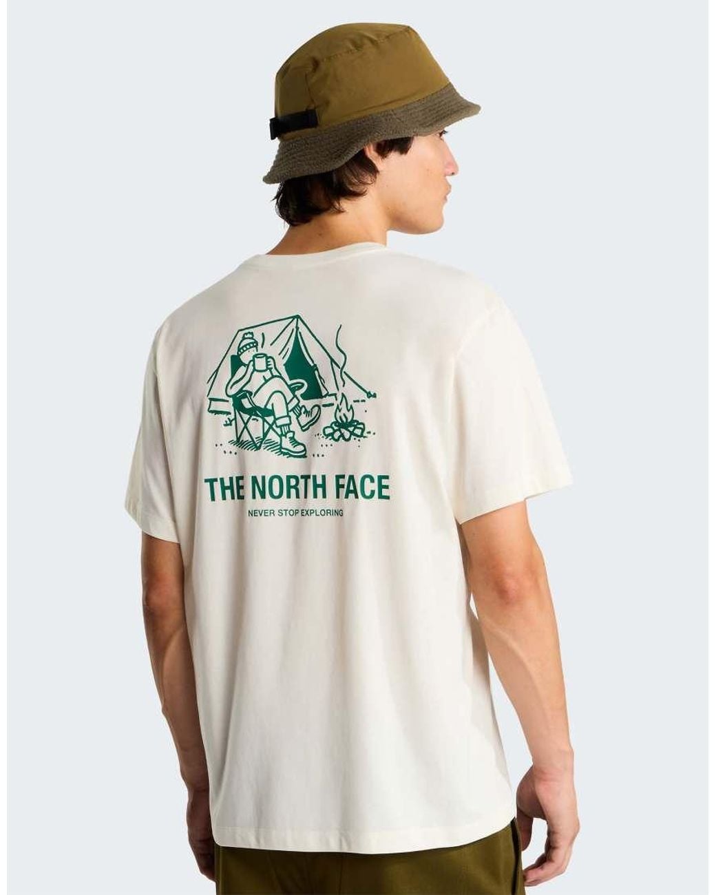 The North Face White M Campfire Relaxed Ss Tee for men