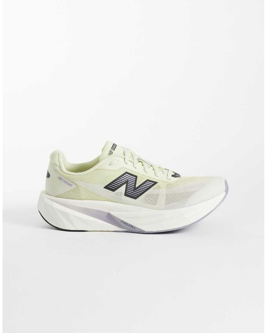 New Balance White Fuelcell Rebel V5 Running Trainers for men