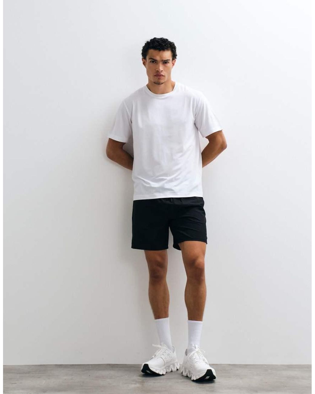Jack & Jones White Sports Breathable Training T-shirt for men