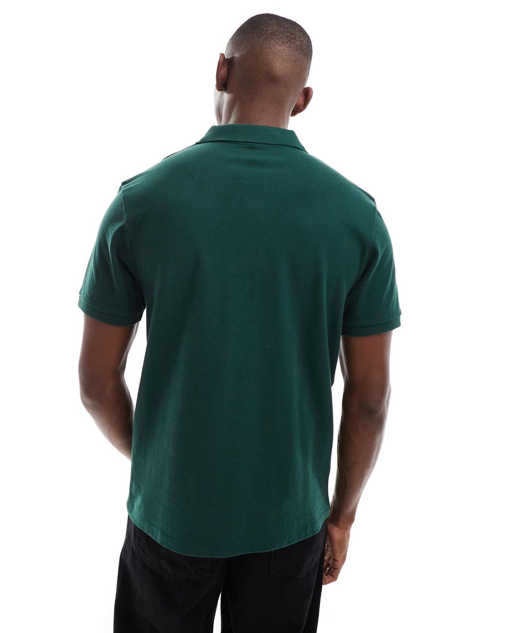 ASOS Green Essentials Regular Fit Polo for men