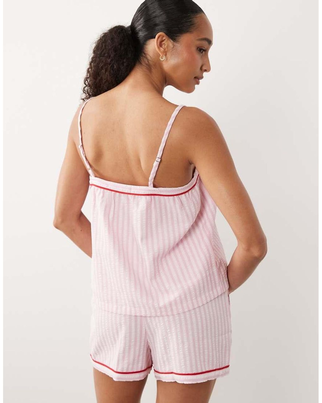 Threadbare Pink Cami Top And Shorts Pyjama Set
