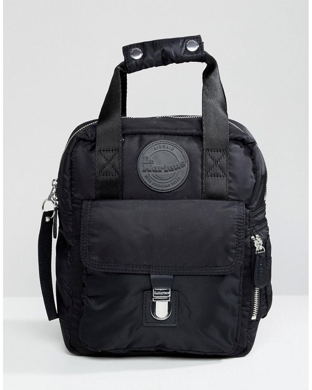 Dr. Martens Leather Black Small Flight Backpack | Lyst Australia