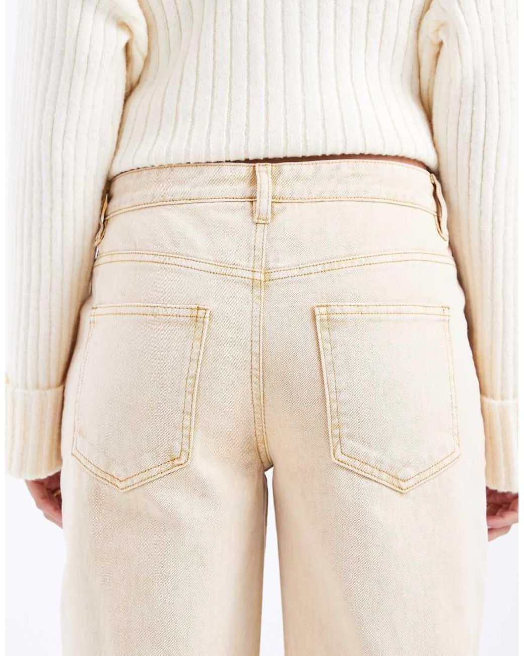Daisy Street Natural Low Rise Slouchy Jeans