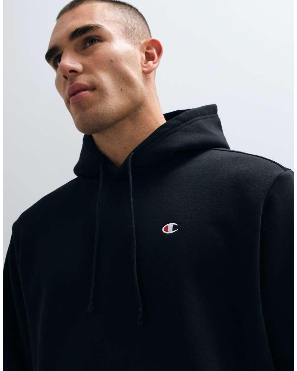 Champion Black Modern Heritage Hoodie for men