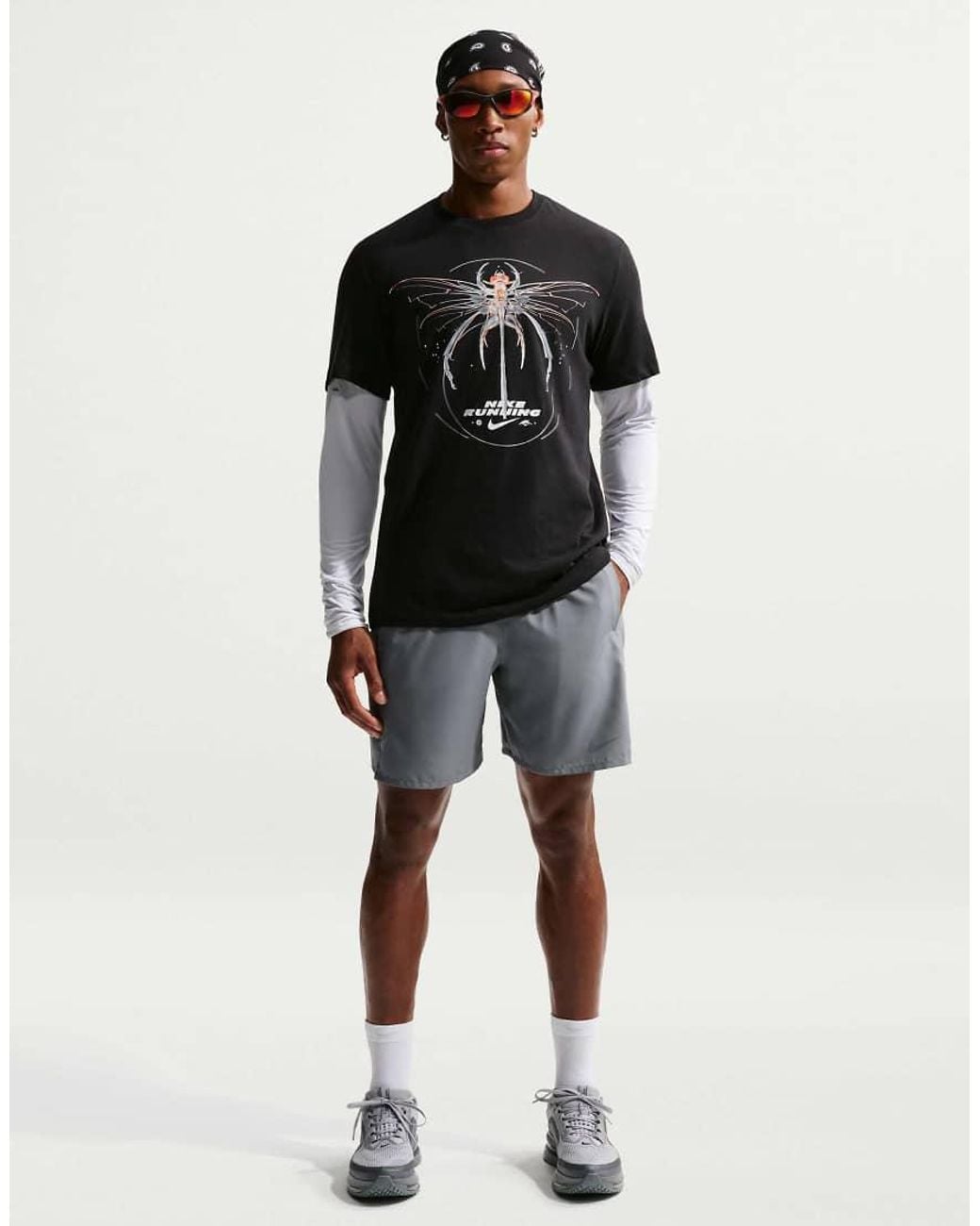 Nike Gray Miler Dri-fit 7-inch Unlined Shorts for men