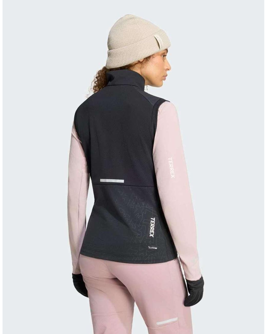 Adidas Originals Blue Terrex Xperior Cross-country Ski Softshell Vest Jacket